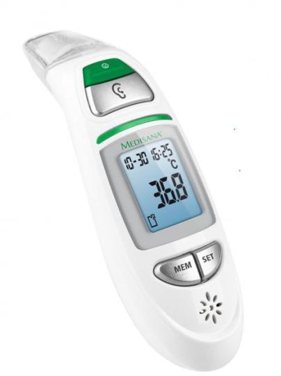 Pontos, testhő mérésére alkalmas készülék
A test érintése nélkül, egy másodperc alatt képes a testhőmérséklet meghatározására
Fülben vagy homlokon is működik
A testhőmérséklet mérésén kívül további funkciókkal is rendelkezik - megmérhetjü